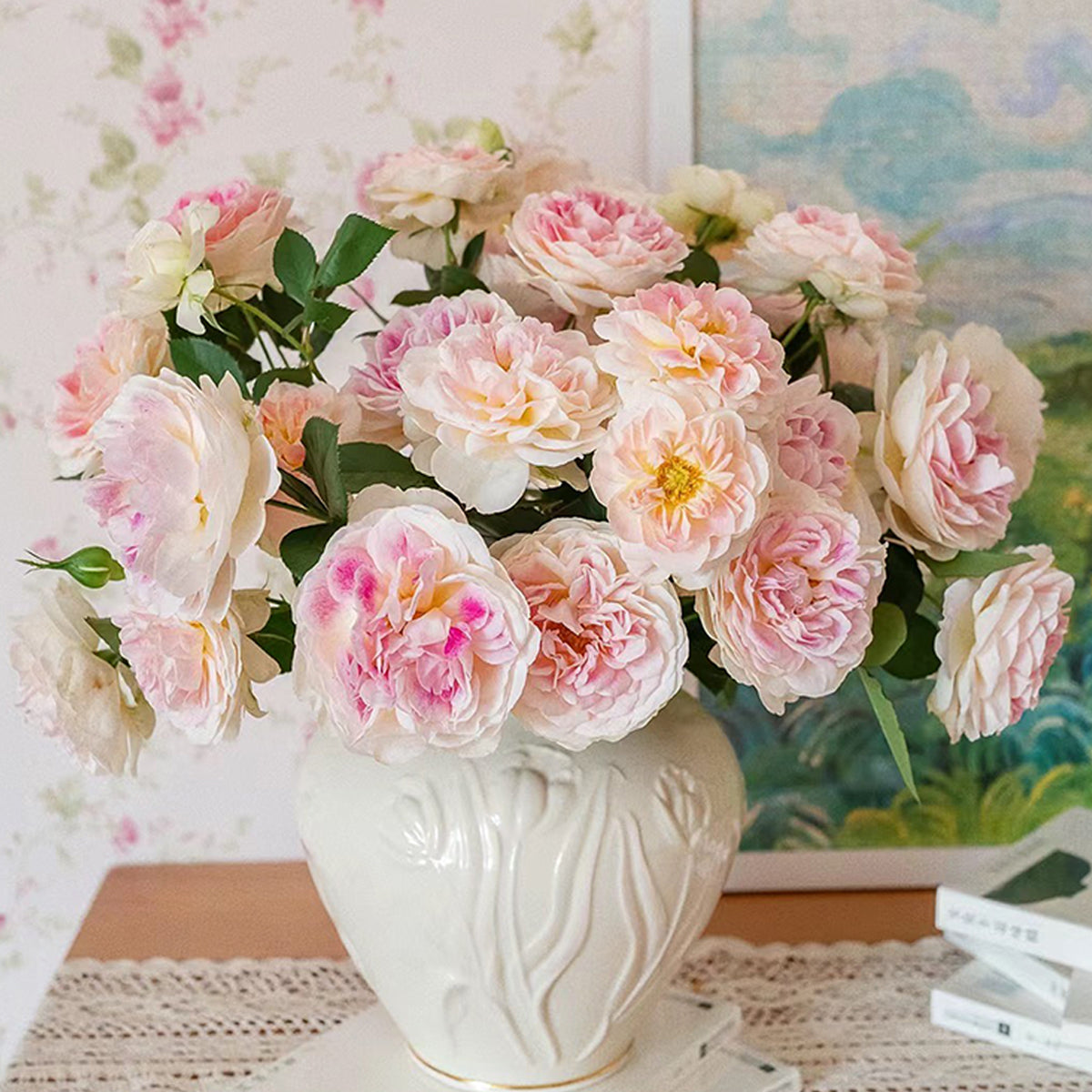 Dutch Florist Shrub Rose Inspired by Holiday Island Guernsey