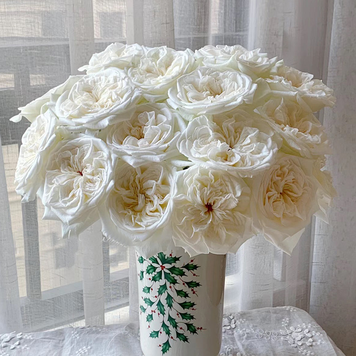 French Florist Shrub Rose Inspired by White O&